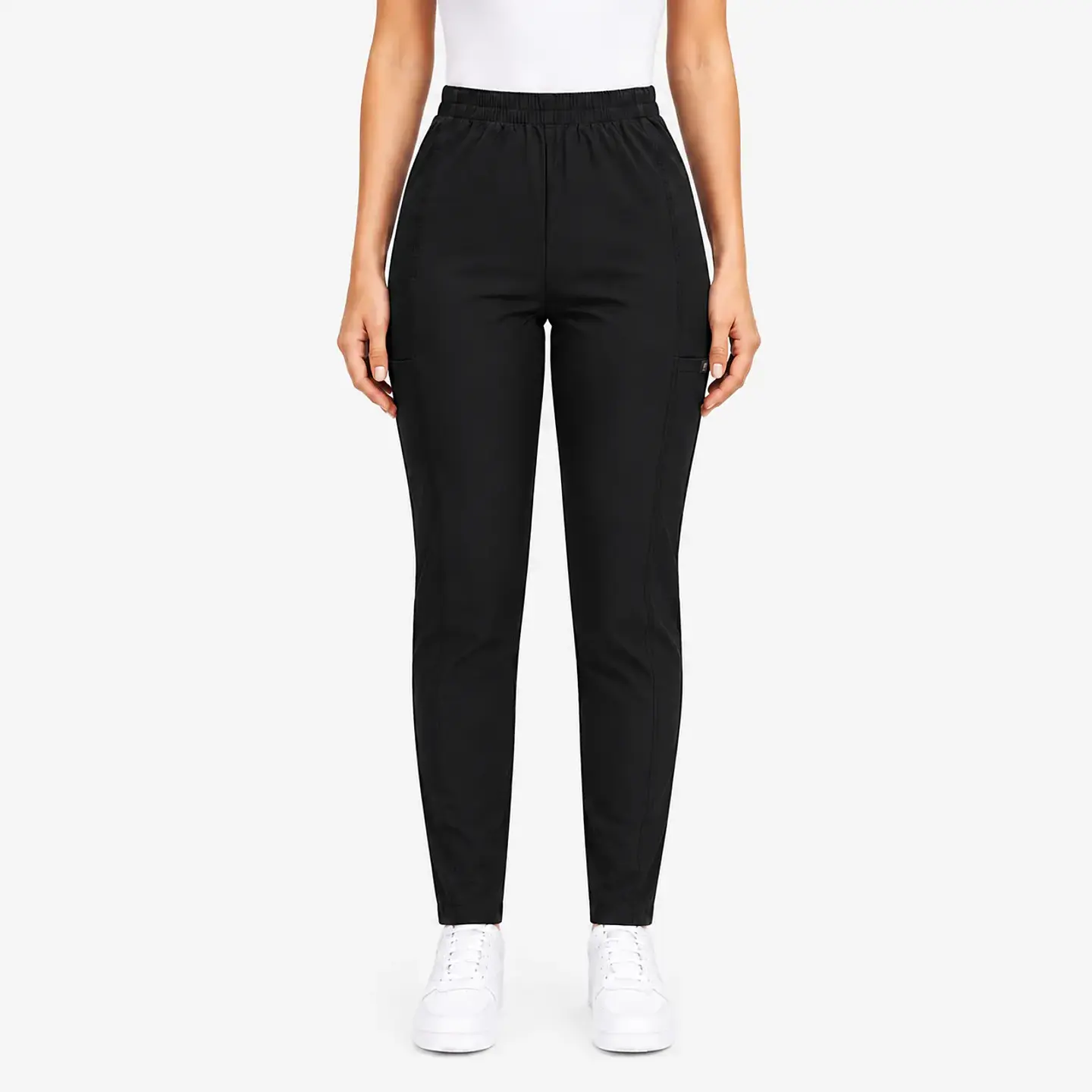 Pantalón Clínico Pitillo Antifluido para Mujer – Negro 3