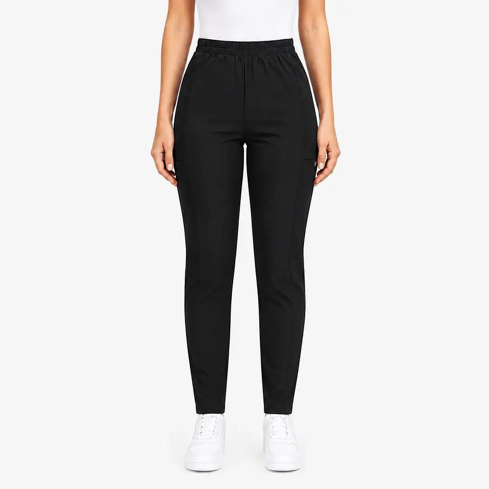 Pantalón Clínico Pitillo Antifluido para Mujer – Negro 3