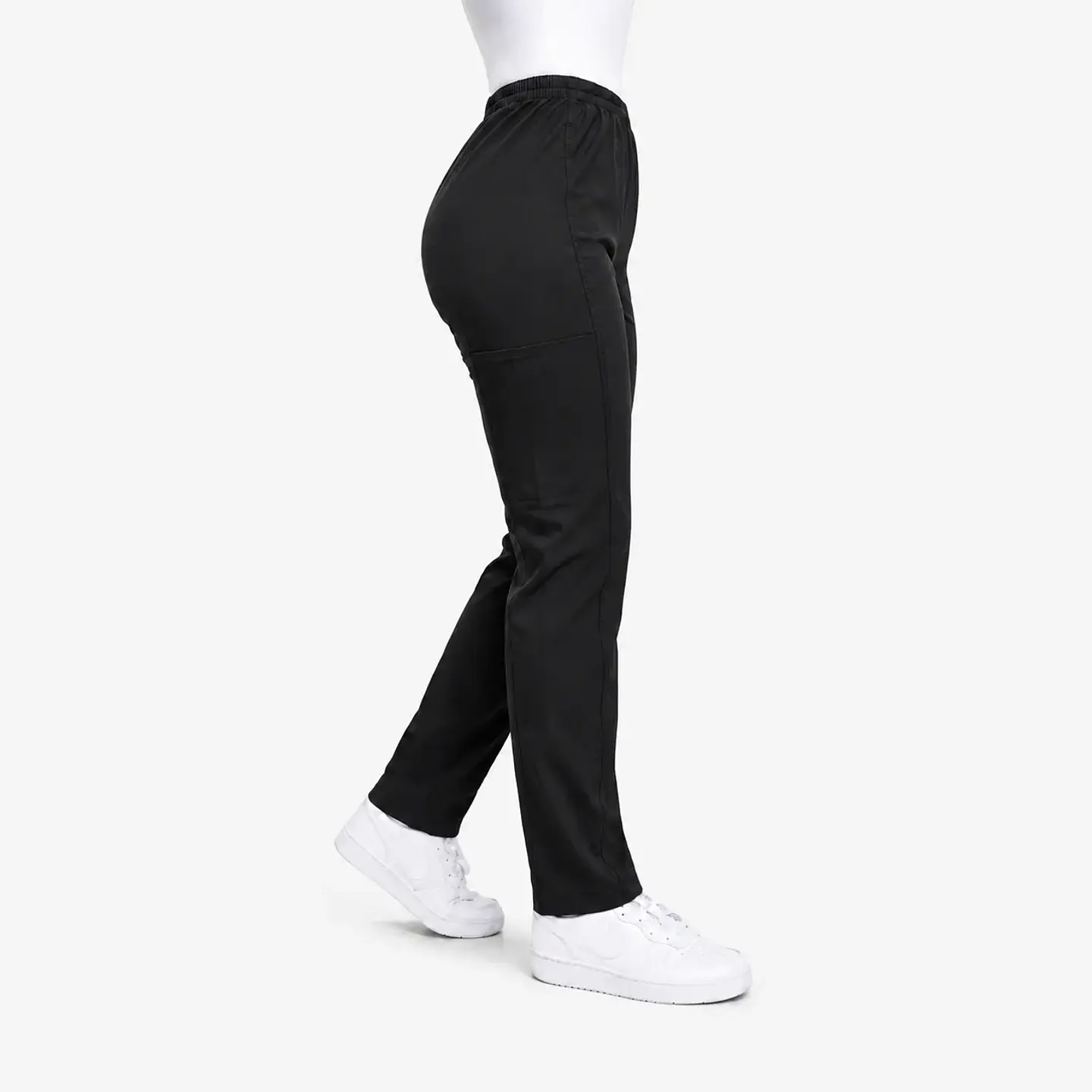 Pantalón Clínico Pitillo Antifluido para Mujer – Negro 4
