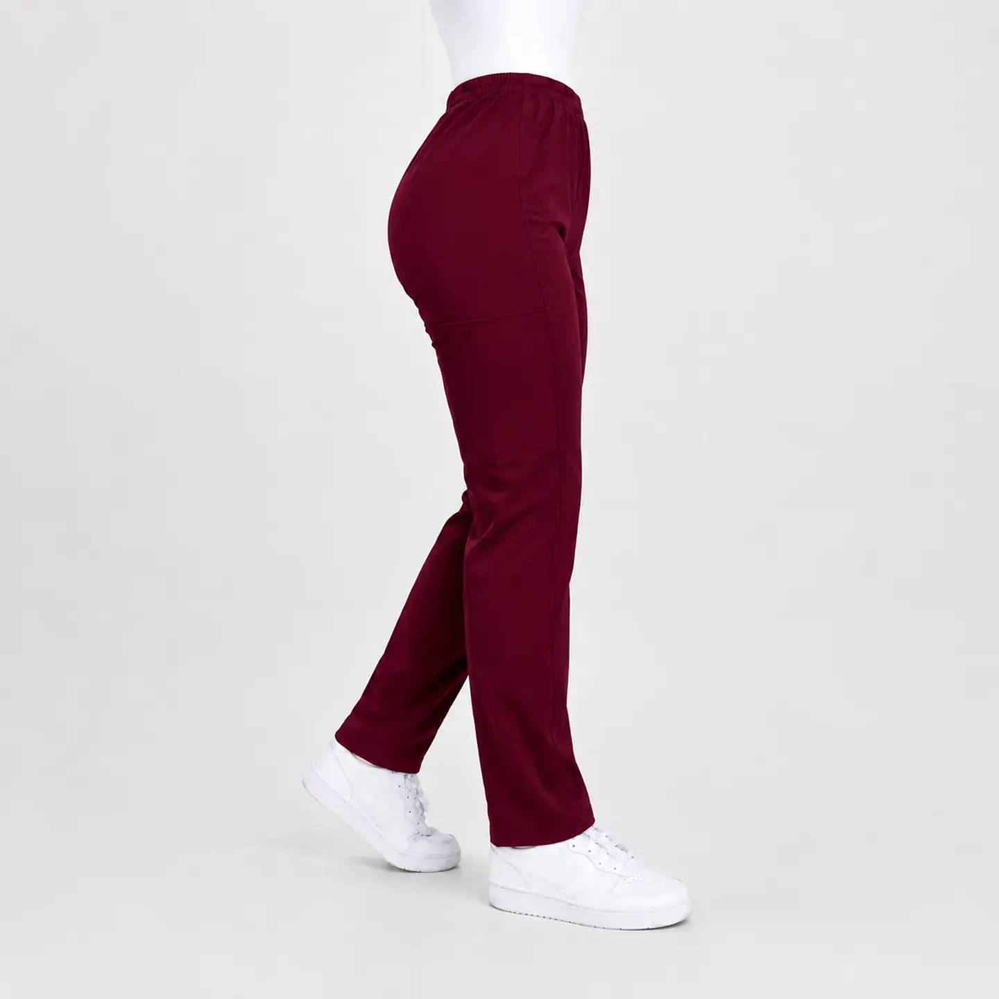 Pantalón Clínico Pitillo Antifluido para Mujer – Burdeo 4