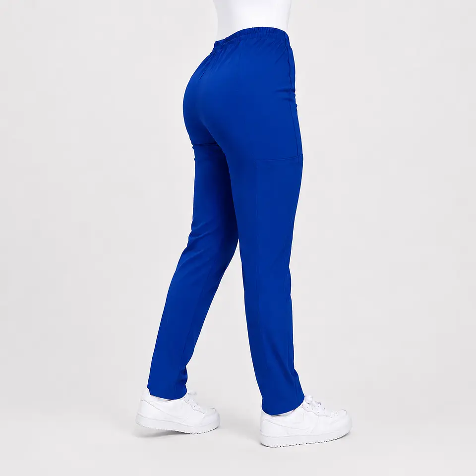 Pantalón Clínico Pitillo Antifluido para Mujer – Azul Rey 2