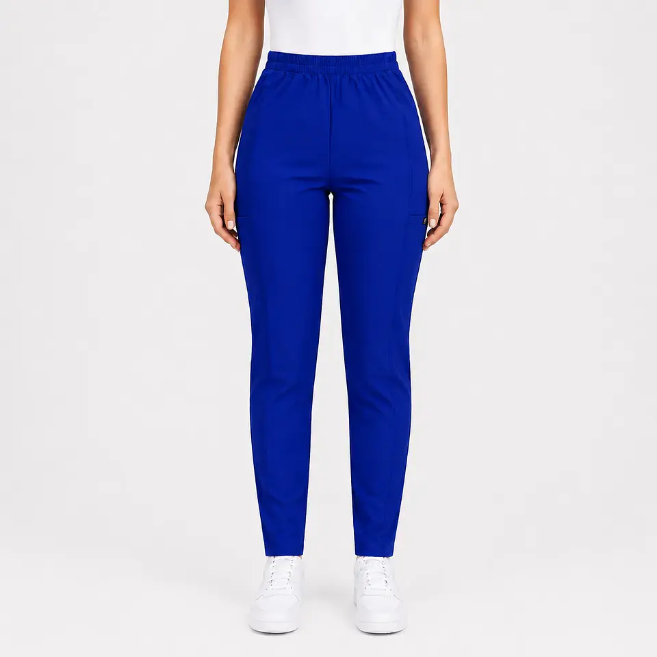 Pantalón Clínico Pitillo Antifluido para Mujer – Azul Rey 3
