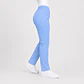 Pantalón Clínico Pitillo Antifluido para Mujer – Celeste - Miniatura 4