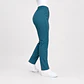 Pantalón Clínico Pitillo Antifluido para Mujer – Verde Petróleo - Miniatura 4