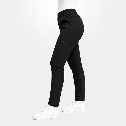 Pantalón Clínico Pitillo Antifluido para Mujer – Negro