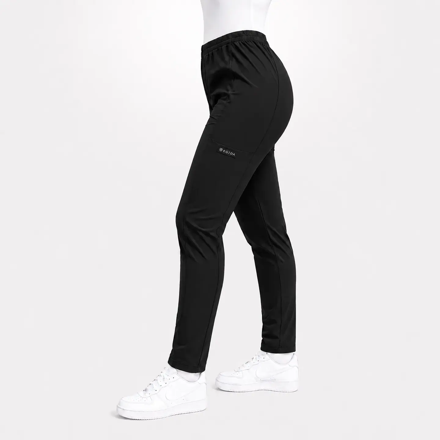 Pantalón Clínico Pitillo Antifluido para Mujer – Negro 1