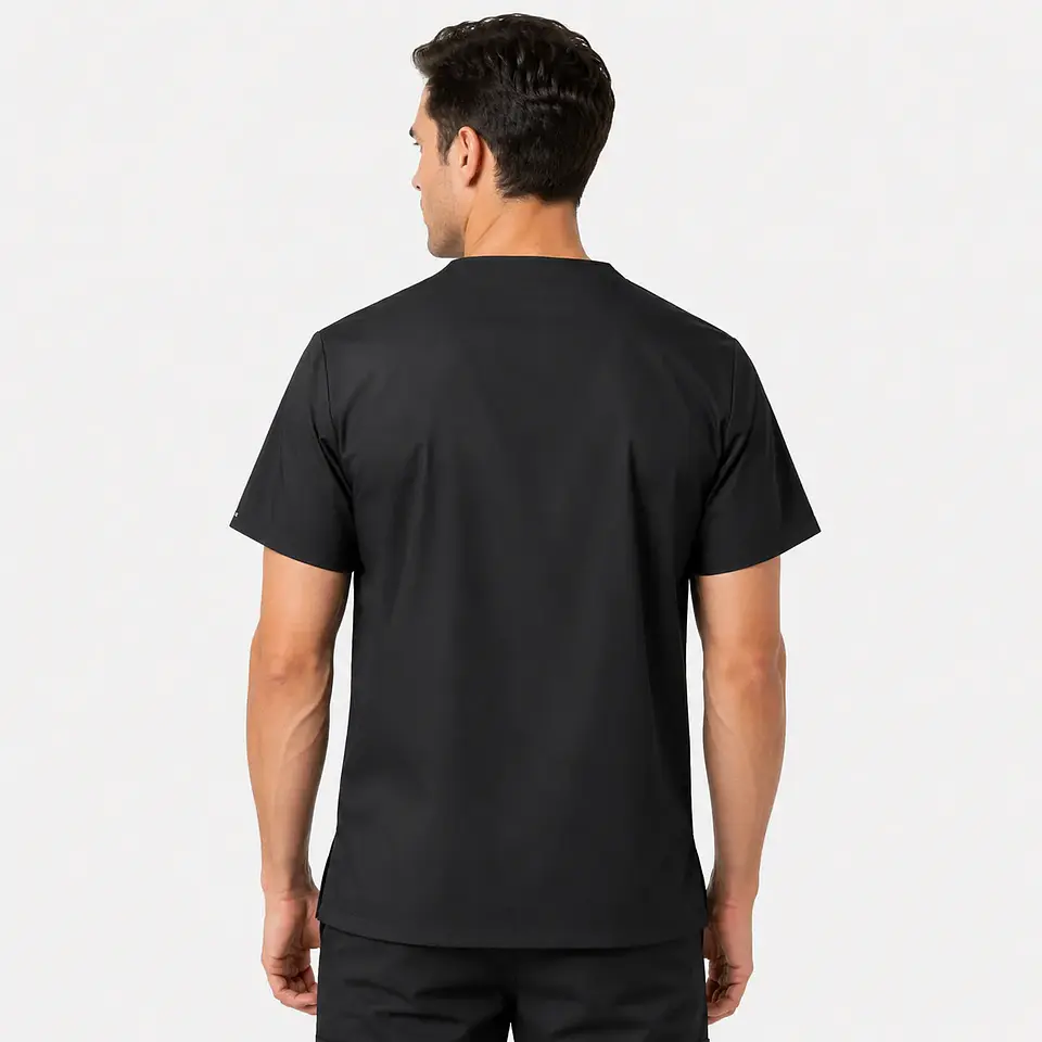 Polera Médica Ares Flex para Hombre – Negro 3