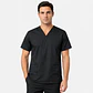 Polera Médica Ares Flex para Hombre – Negro - Miniatura 2