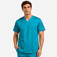Polera Clínica Cargo Hombre Poplin Turquesa - Miniatura 2