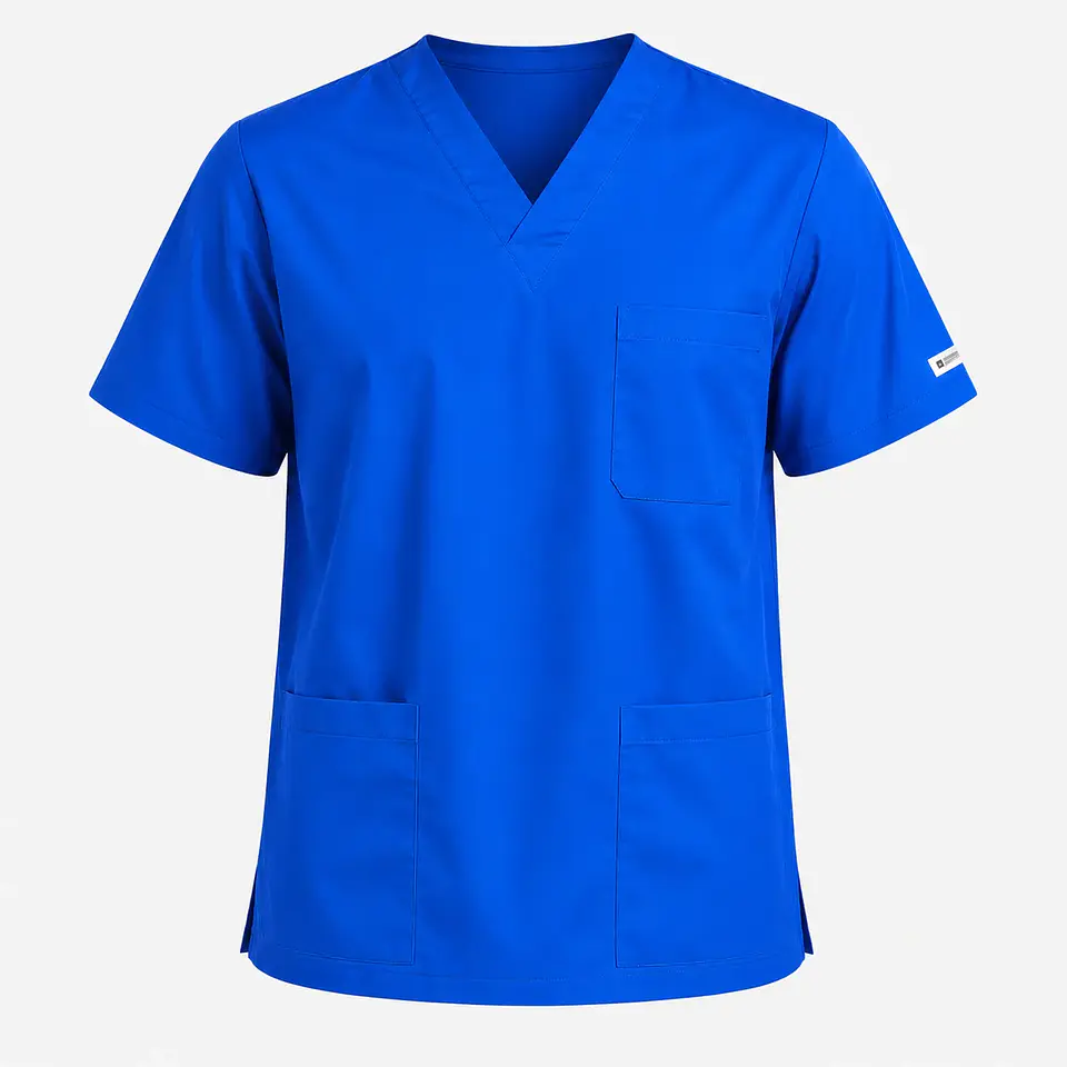 Polera Médica Ares Med Comfort Flex para Hombre – Azul Rey 4