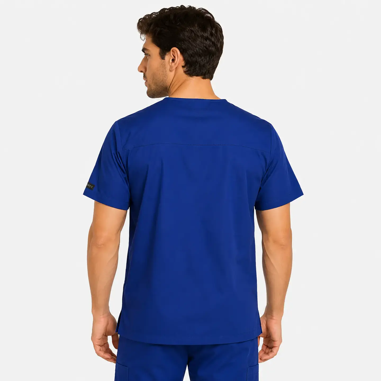 Polera Médica Ares Med Comfort Flex para Hombre – Azul Marino 3