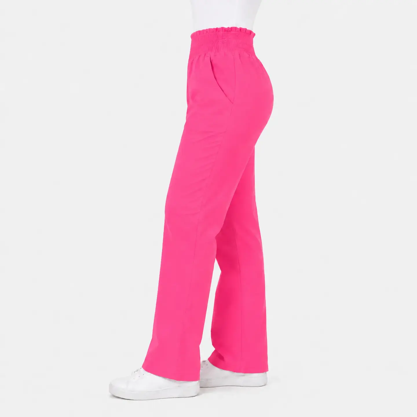 Pantalón Médico Rosado con pretina completa  3