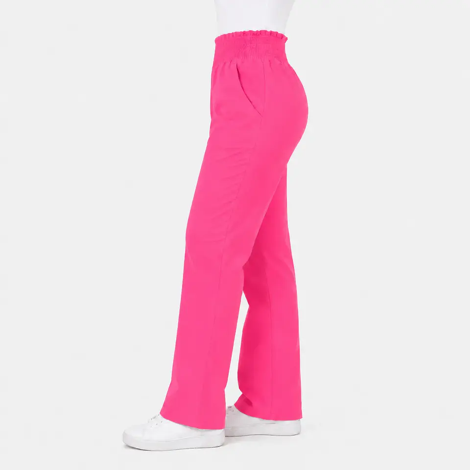 Pantalón Médico Rosado con pretina completa  3