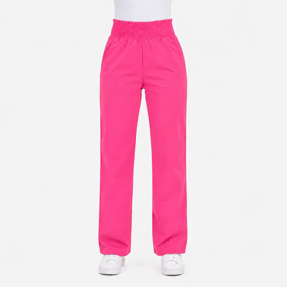 Pantalón Médico Rosado con pretina completa  2