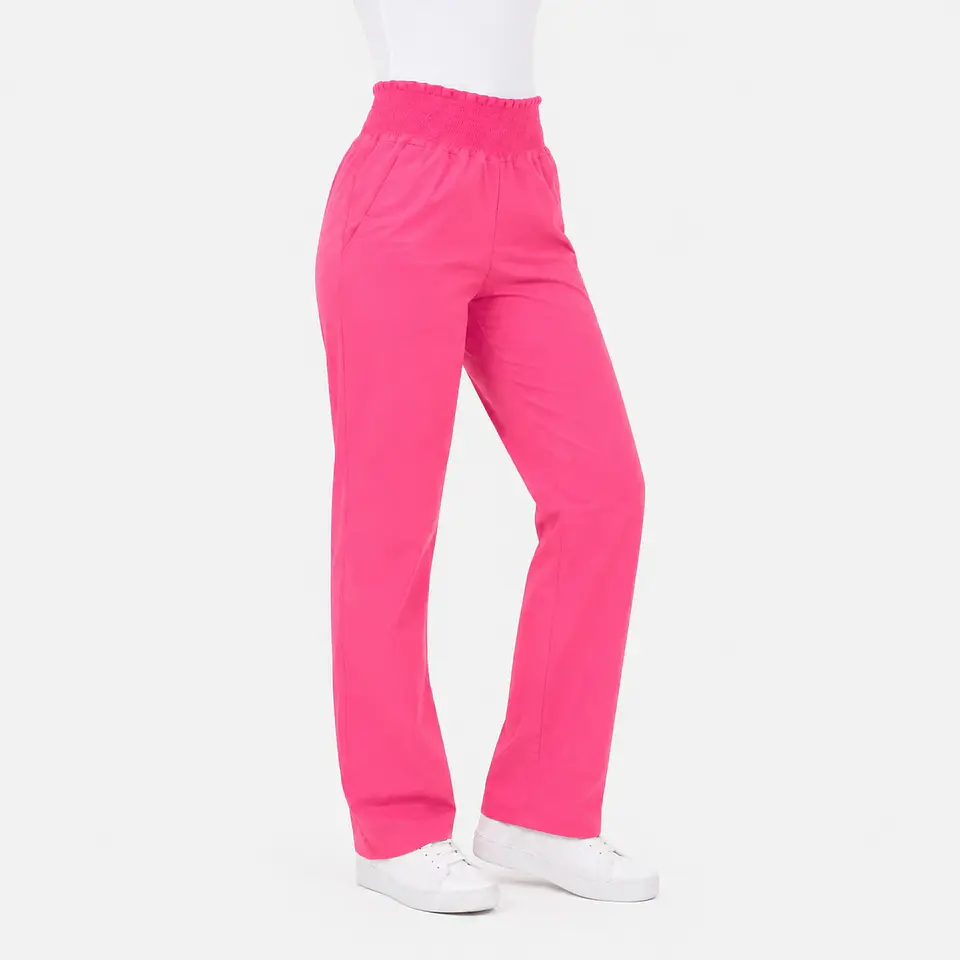 Pantalón Médico Rosado con pretina completa  1