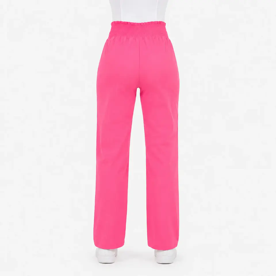 Pantalón Médico Rosado con pretina completa  4
