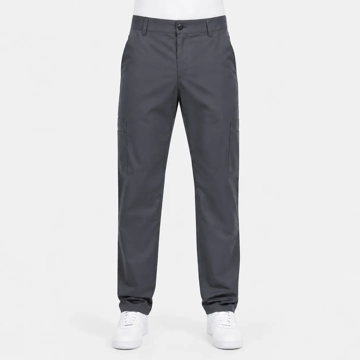 Pantalón Clínico Cargo con Botón para Hombre – Gris  1