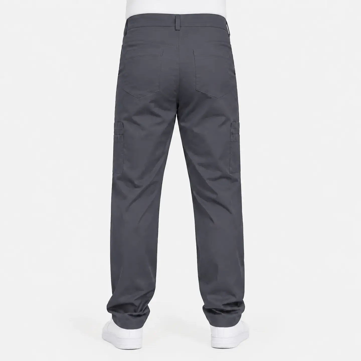 Pantalón Clínico Cargo con Botón para Hombre – Gris  3