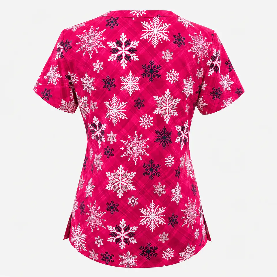 Blusa Clinica Estampada Copos de Invierno  3