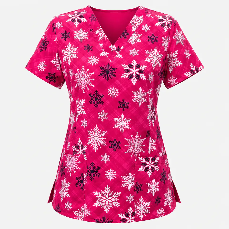 Blusa Clinica Estampada Copos de Invierno  4