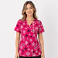 Blusa Clinica Estampada Copos de Invierno  - Miniatura 1