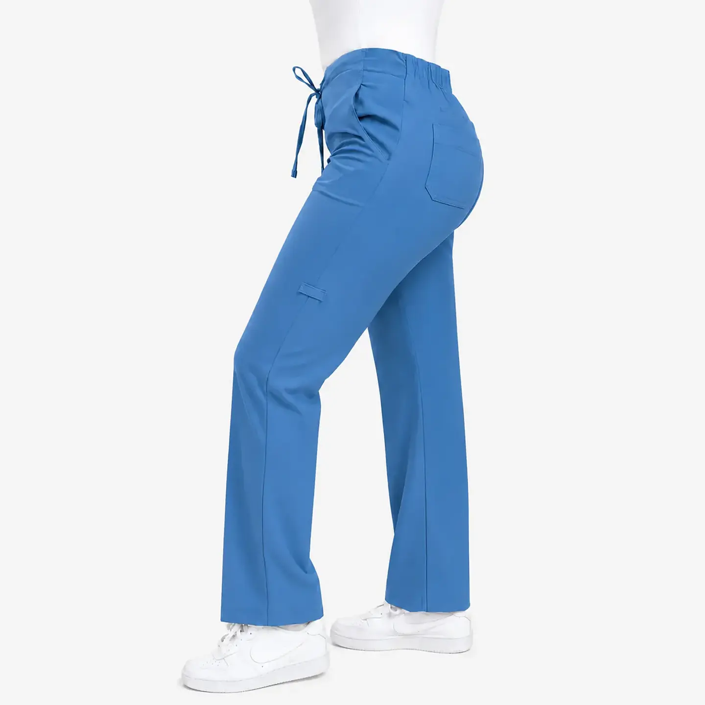 Pantalón Médico Cargo Antifluido para Mujer – Celeste Paquete Vela 4