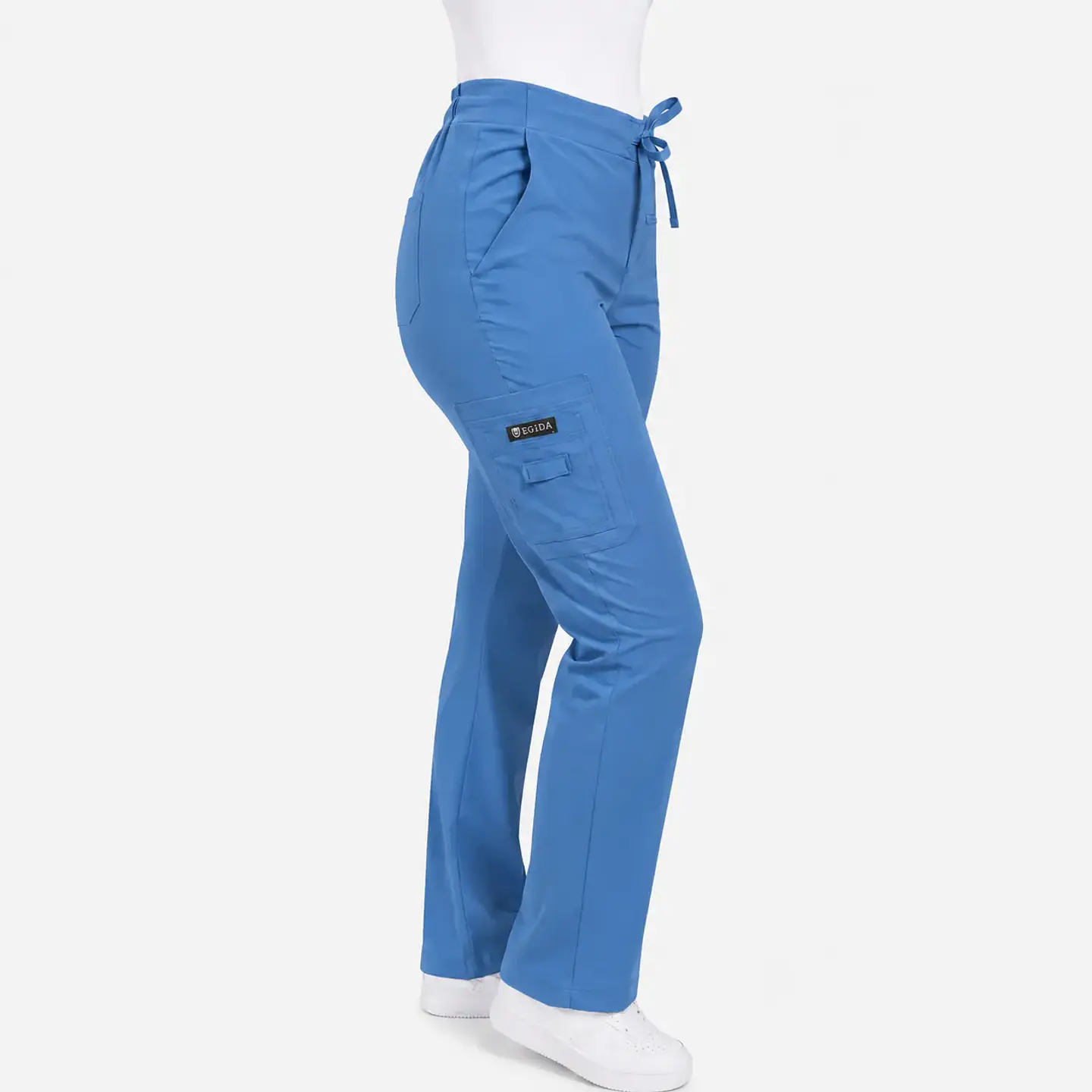 Pantalón Médico Cargo Antifluido para Mujer – Celeste Paquete Vela 3