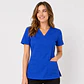 Blusa Clínica Mujer Vera Azul Rey Antifluido  - Miniatura 2