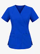 Blusa Clínica Mujer Vera Azul Rey Antifluido  - Miniatura 3