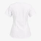 Blusa Clínica Mujer Freya Blanca Antifluido con Ribete Morado - Miniatura 4