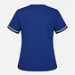 Blusa Clínica Mujer Flex Azul Marino  con Ribete Blanco - Miniatura 4