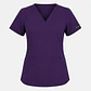 Blusa Clínica Mujer Iris Morado Antifluido - Miniatura 3