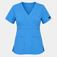 Blusa Clínica Mujer Cargo Antifluido Celeste Cielo  - Miniatura 3