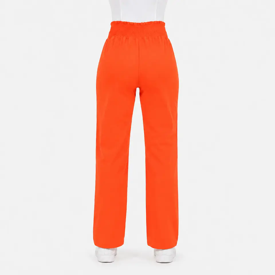 Pantalón Médico Naranja con pretina completa  4