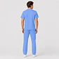 Conjunto Clínico Cargo Antifluido para Hombre polera médica y pantalón – Celeste - Miniatura 4