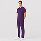 Conjunto Clínico Cargo Antifluido para Hombre polera médica y pantalón – Morado - Miniatura 1