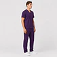 Conjunto Clínico Cargo Antifluido para Hombre polera médica y pantalón – Morado - Miniatura 3