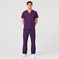 Conjunto Clínico Cargo Antifluido para Hombre polera médica y pantalón – Morado - Miniatura 2
