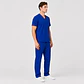 Conjunto Clínico Cargo Antifluido para Hombre polera médica y pantalón – Azul Rey - Miniatura 3