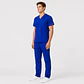 Conjunto Clínico Cargo Antifluido para Hombre polera médica y pantalón – Azul Rey - Miniatura 1