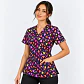 Blusa Clínica Estampada Corazones de Colores  - Miniatura 1