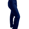 Pantalon Modelo Cargo Elasticado Antifluido Azul Marino