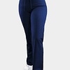 Pantalon Elasticado Antifluido Mujer Azul Marino Sin Bolsillos