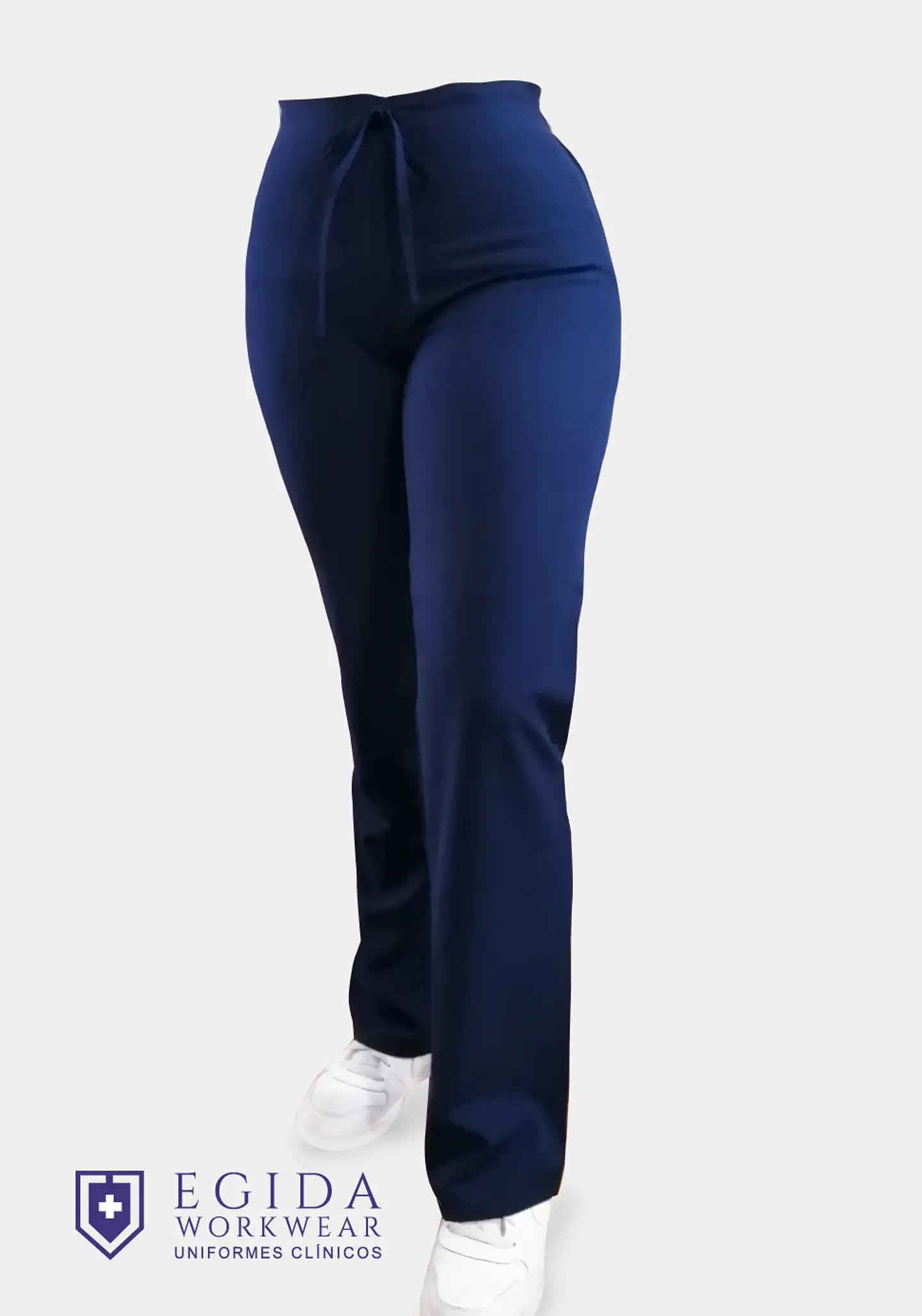 Pantalon de vestir mujer Azul Marino Sin Bolsillos 2