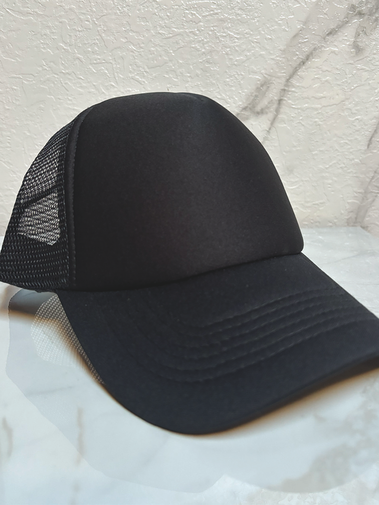 Jockey negro de malla negra con estampado 1