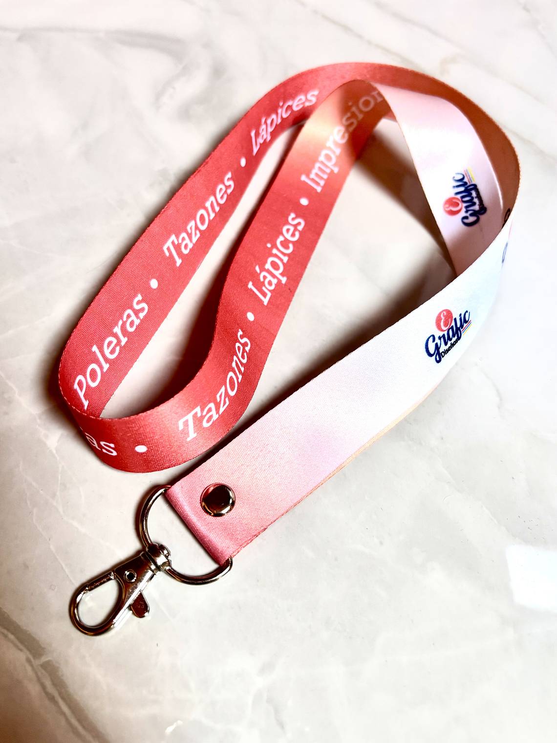 Lanyard mosquetón - 2,5 cm de ancho 1