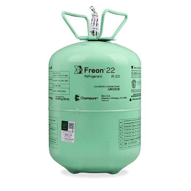 Gas Refrigerante R22 bombona 13.6 kg Freon/Dupont 