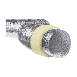 Ducto Flexible Aluminio Aire Acondicionado 6" Pulgadas 7.5M