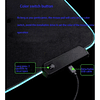 Alfombrilla de ratón RGB para video juegos