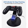 Soporte de cargador de controlador con indicador Led Compatible con PS4 Pro/PS4
